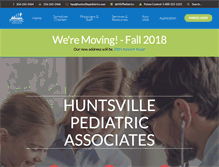 Tablet Screenshot of huntsvillepediatrics.com